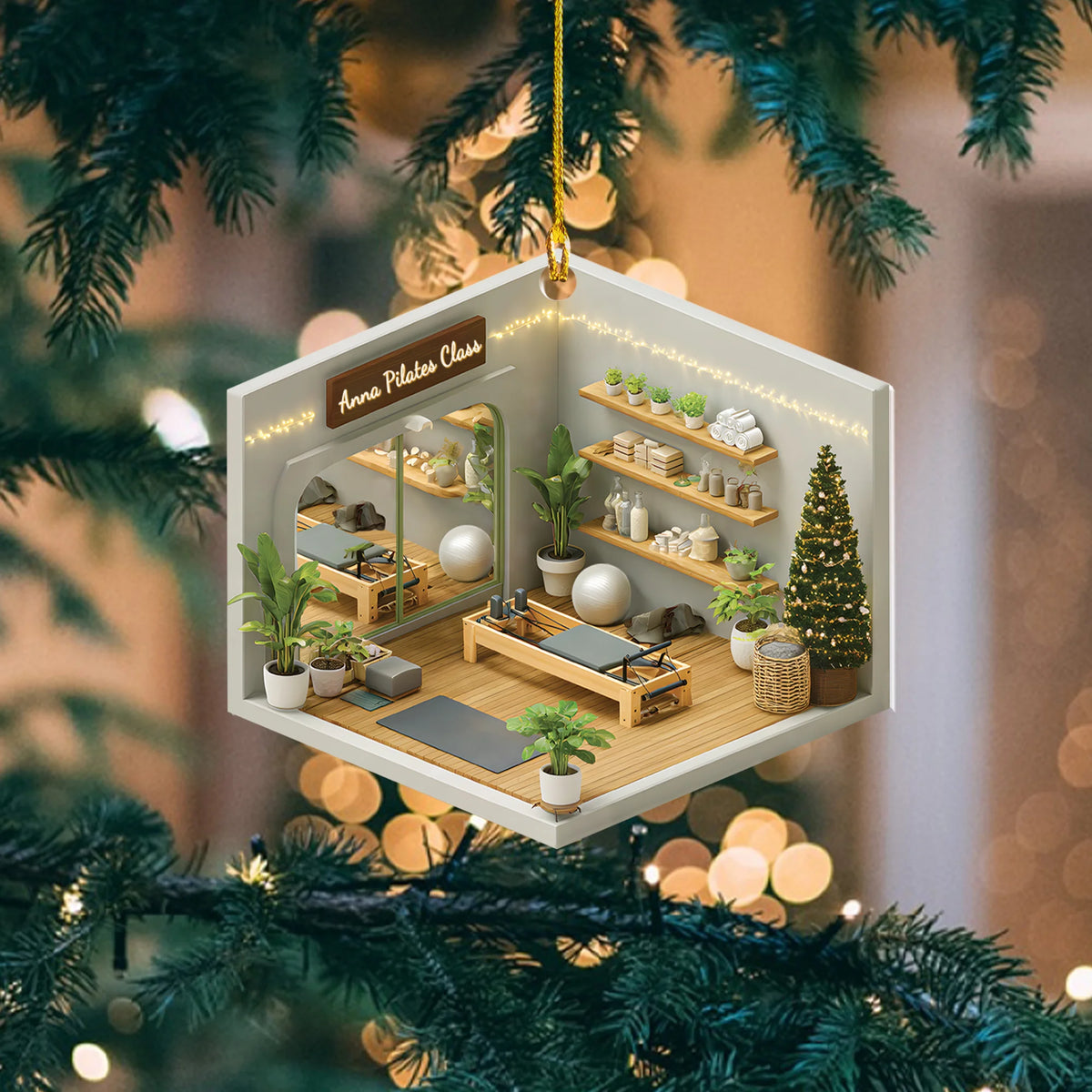 Pilates Room Acrylic Ornament