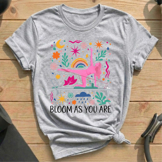 Bloom In Pilates T-shirt - in MindCloth Pilates Tshirt Collection