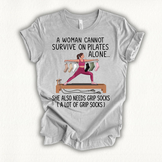 Grip Socks Pilates T-shirt - in MindCloth Pilates Tshirt Collection