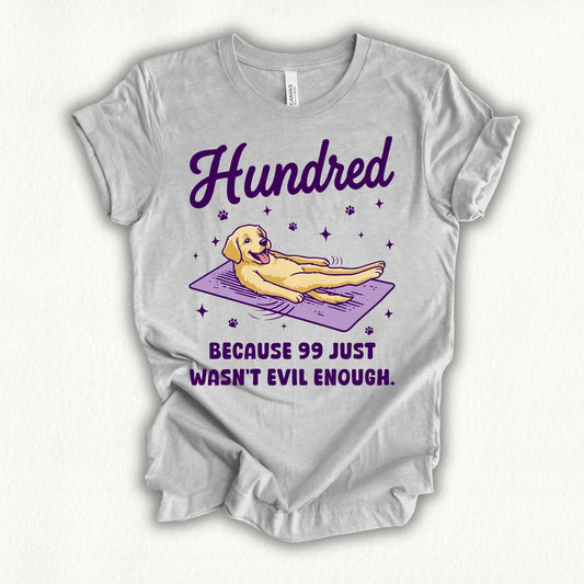 Hundred Dog T-shirt - in MindCloth Pilates Tshirt Collection