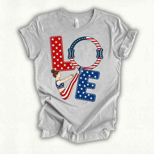 Love USA T-shirt - in MindCloth Pilates Tshirt Collection