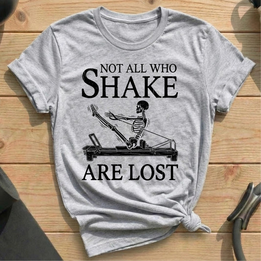 Skeleton Shake T-shirt - in MindCloth Pilates Tshirt Collection