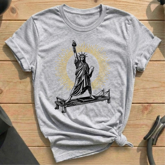 Statue of Liberty Pilates T-shirt -Â in MindCloth Pilates Tshirt Collection