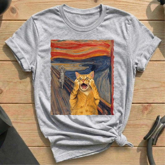 The Scream Cat Yoga T-shirt