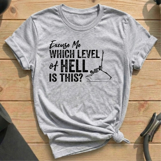 Which Level Of Hell T-shirt - in MindCloth Pilates Tshirt Collection