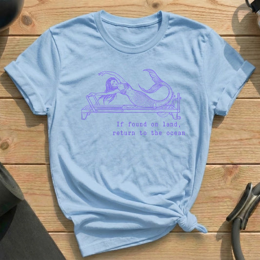Return To Ocean, Mermaid T-shirt - in MindCloth Pilates Tshirt Collection