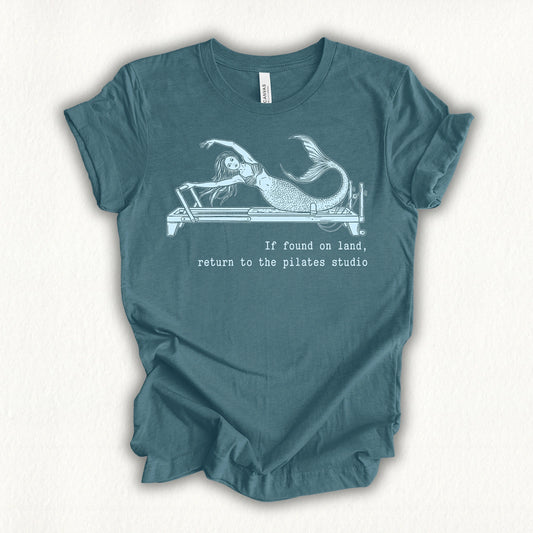 Return To Pilates, Mermaid T-shirt - in MindCloth Pilates Tshirt Collection