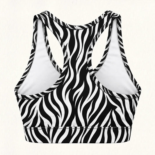 Wild Zebra Racer Back Bra