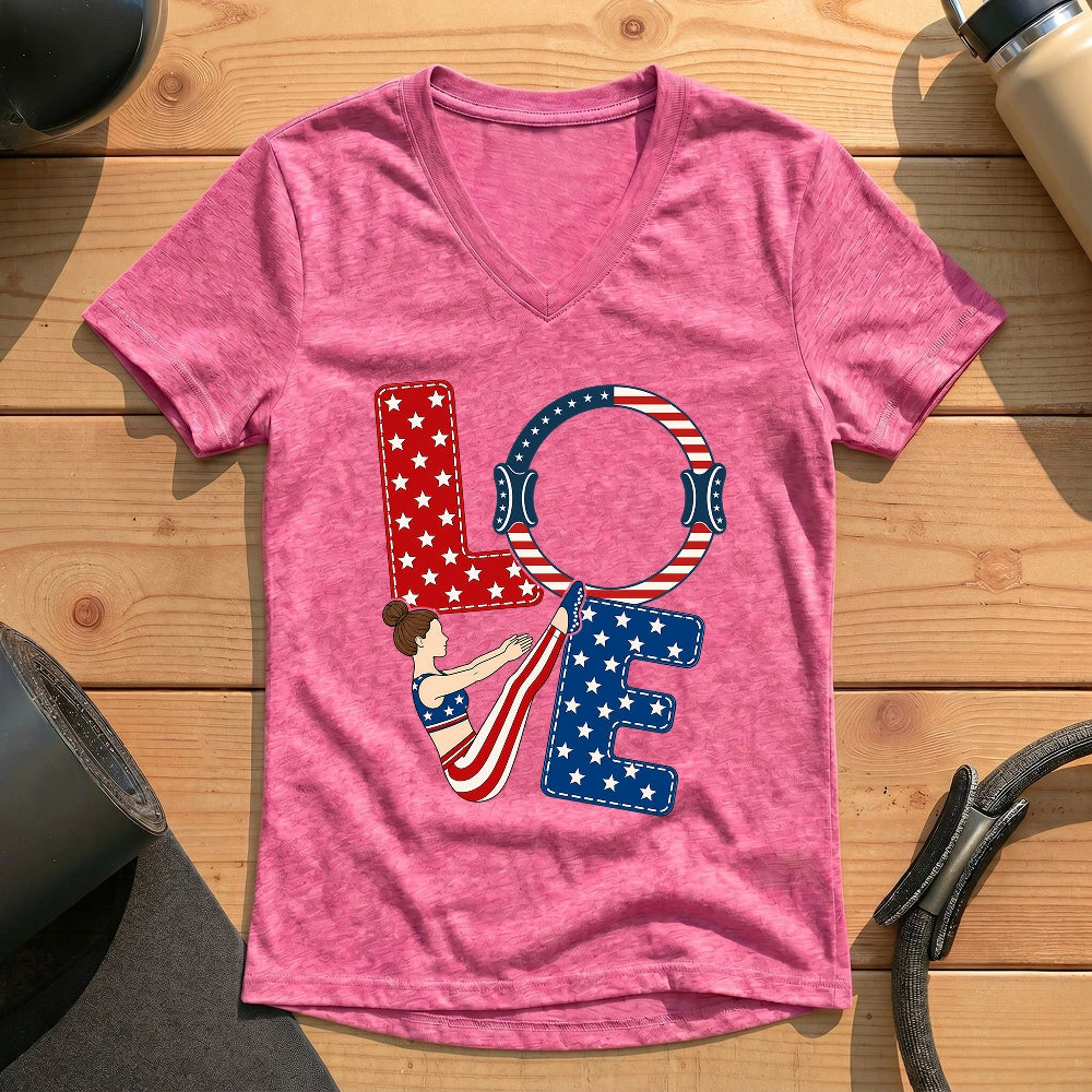 Love USA Lady V-neck