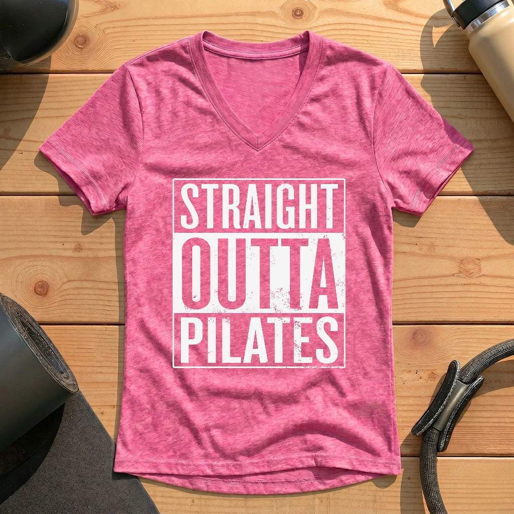 Straight Outta Pilates Lady V-neck