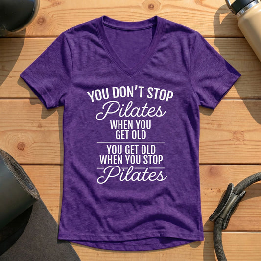 Don't Stop Pilates Lady V-neck