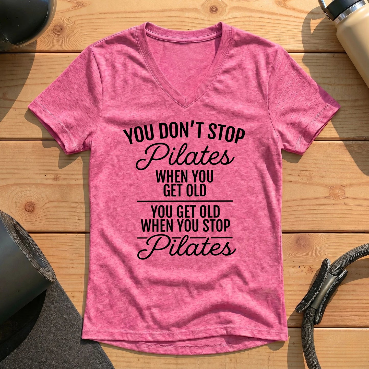 Don't Stop Pilates Lady V-neck