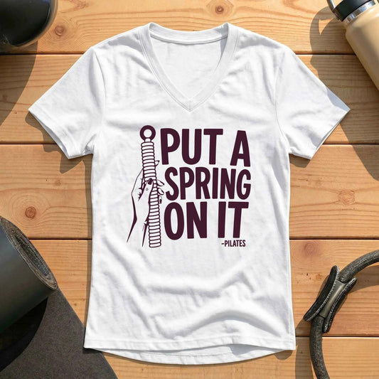 Put A Spring On It Lady V-neck