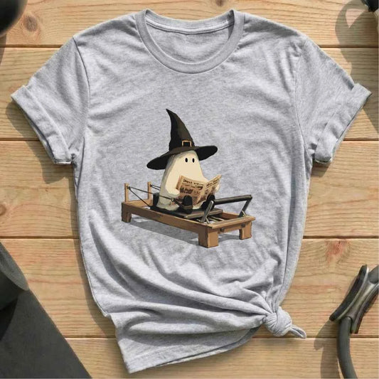 Boo Newspaper Pilates T-shirt