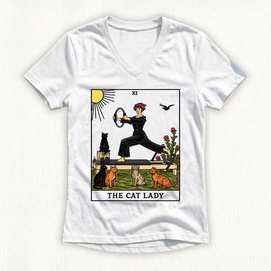 The Cat Lady Lady V-neck