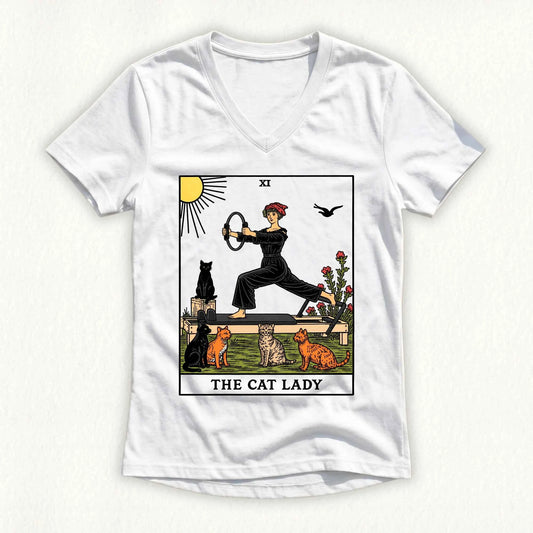 The Cat Lady Lady V-neck