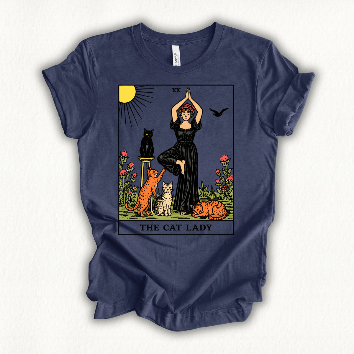 Yoga Cat Lady T-shirt