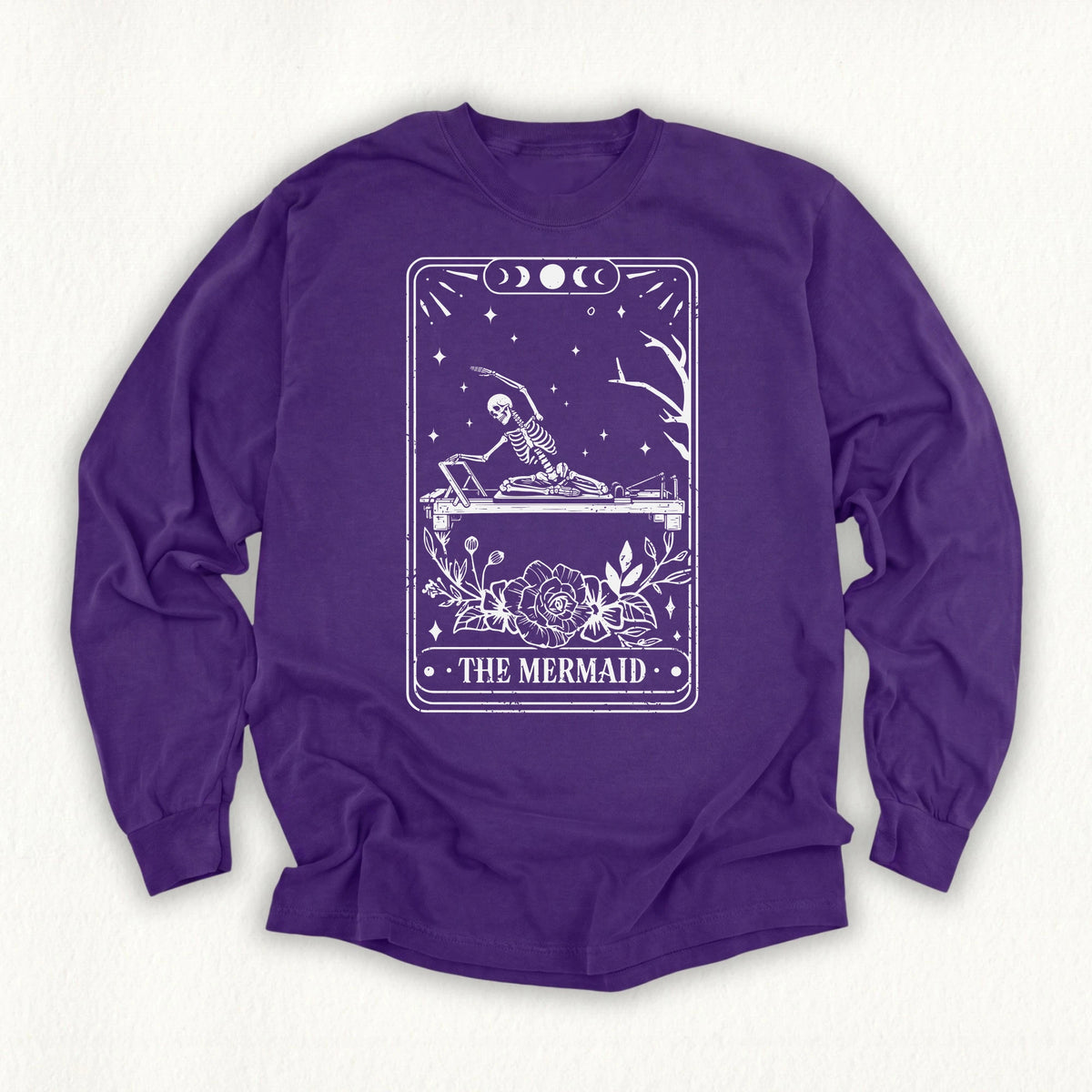 The Mermaid Tarot Card Long Sleeve T-shirt