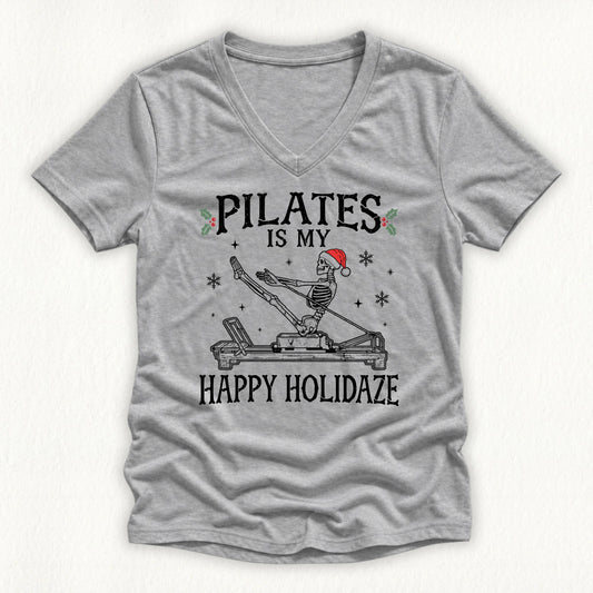 Happy Holidaze Lady V-neck