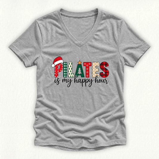 Pilates Christmas Lady V-neck