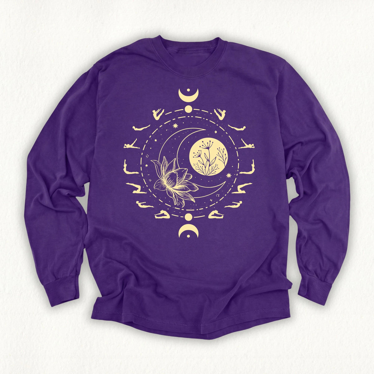 Pilates Moon Phases Long Sleeve T-shirt