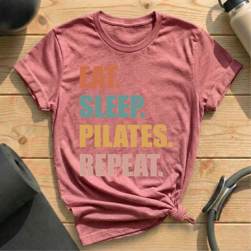 Eat Sleep Pilates Repeat T-shirt
