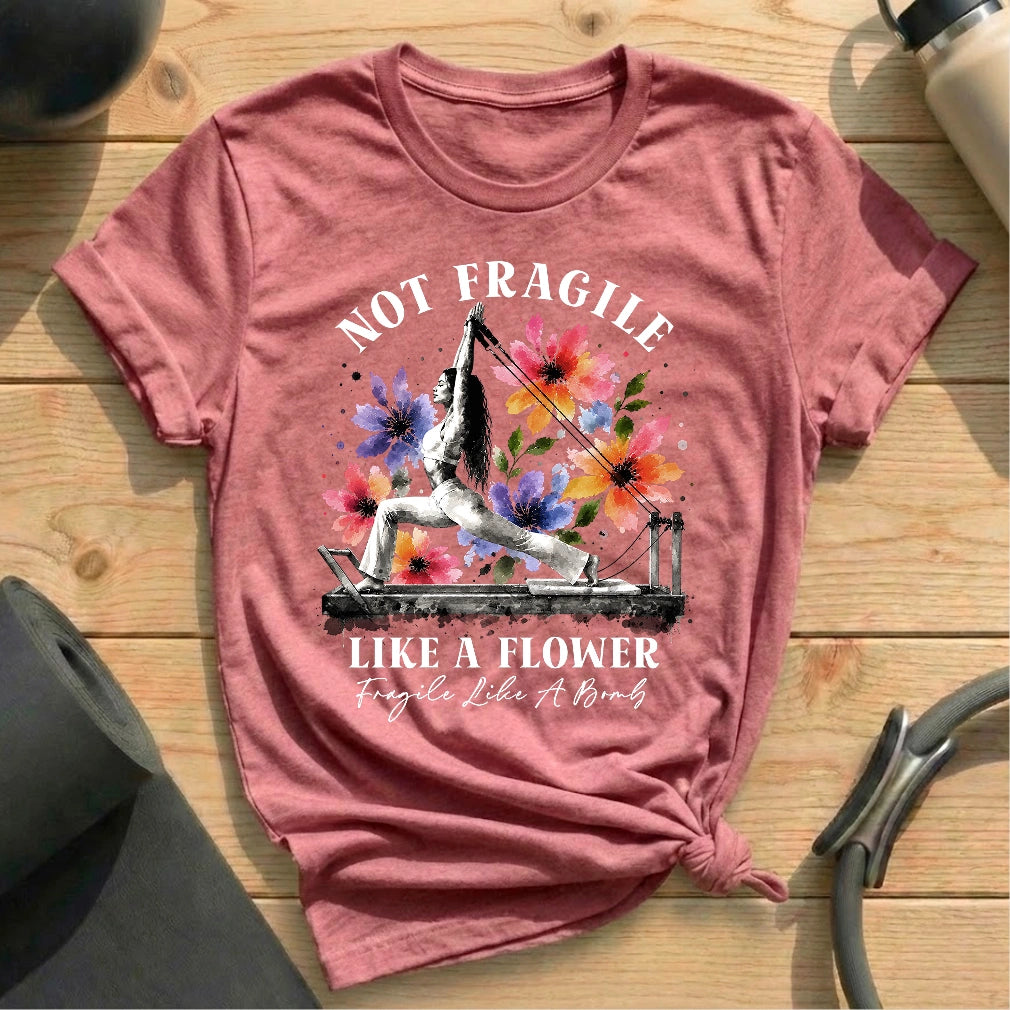 Fragile Like Bomb T-shirt - in MindCloth Pilates Tshirt Collection