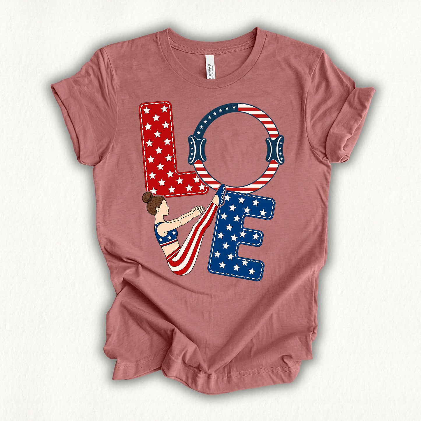 Love USA T-shirt - in MindCloth Pilates Tshirt Collection