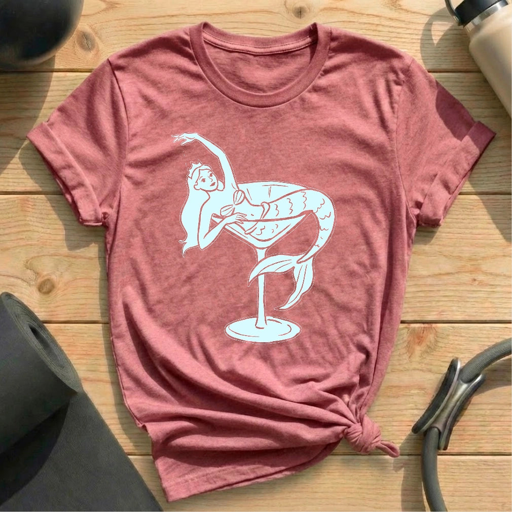 Mermaid Martini Pose T-shirt