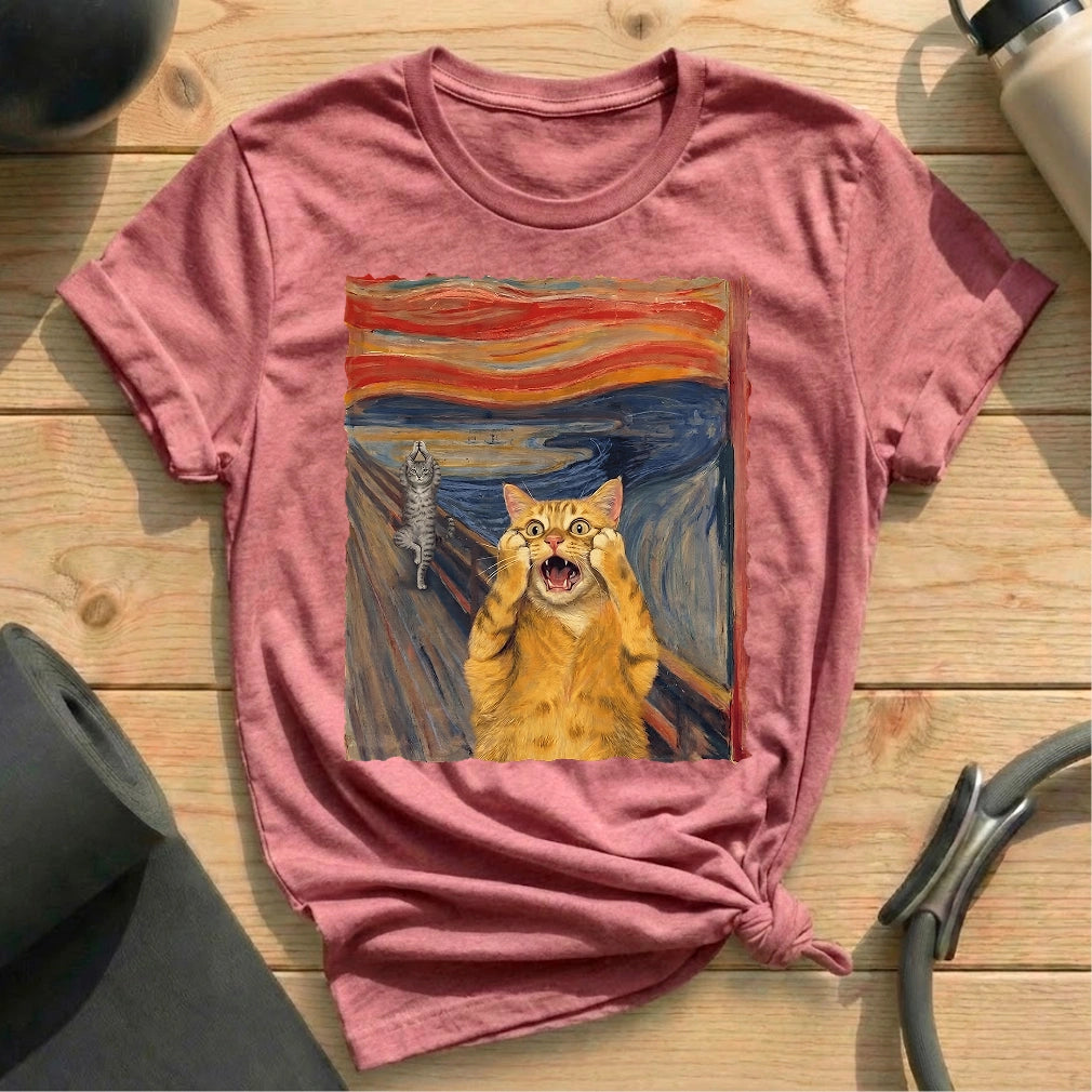 The Scream Cat Pilates T-shirt