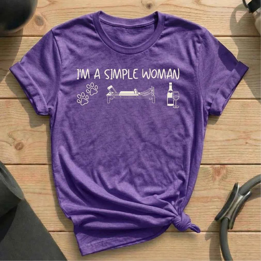 Simple Woman Wine T-shirt