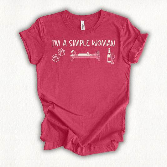 Simple Woman Wine T-shirt