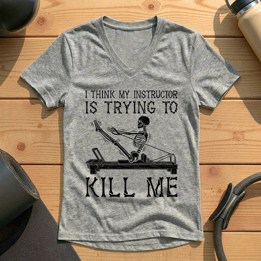 Instructor Kil Me Lady V-neck