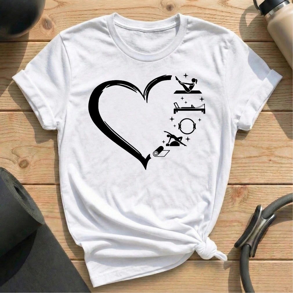Heart Shape Pilates T-shirt
