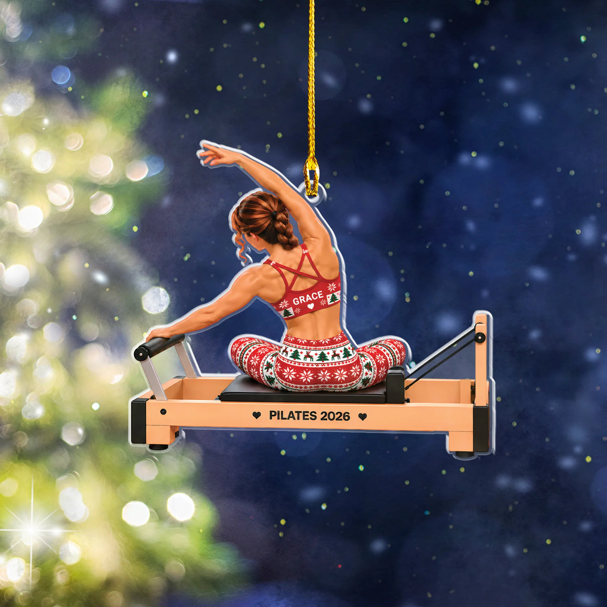 The Mermaid Pose 2D Flat Ornament Option S