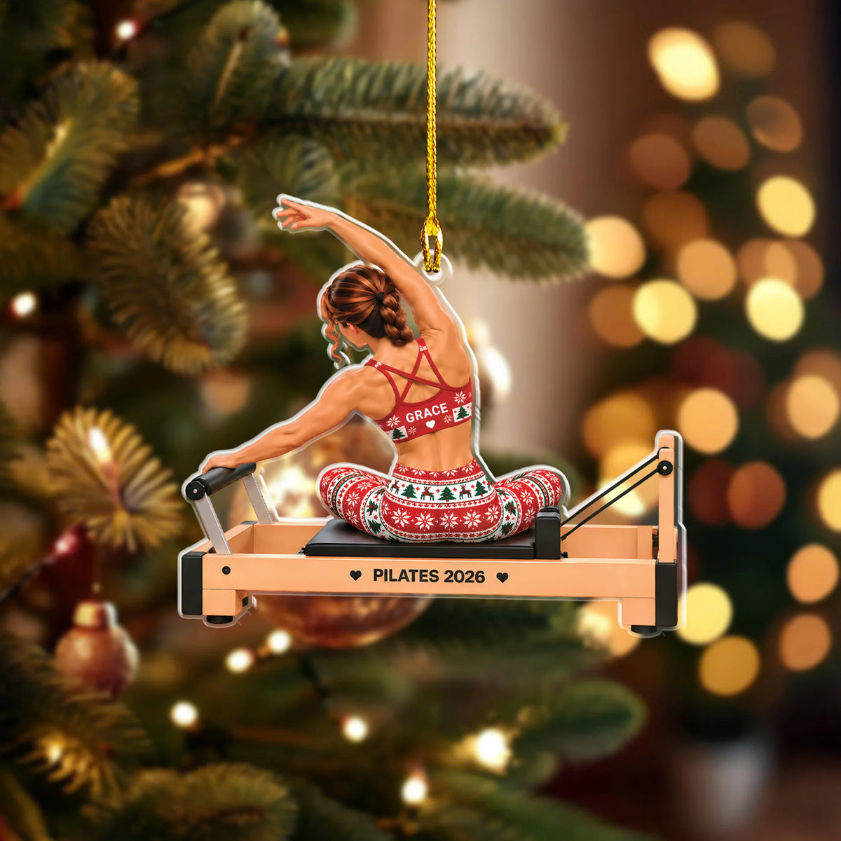 The Mermaid Pose 2D Flat Ornament Option S