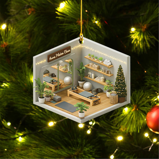 Pilates Room Acrylic Ornament