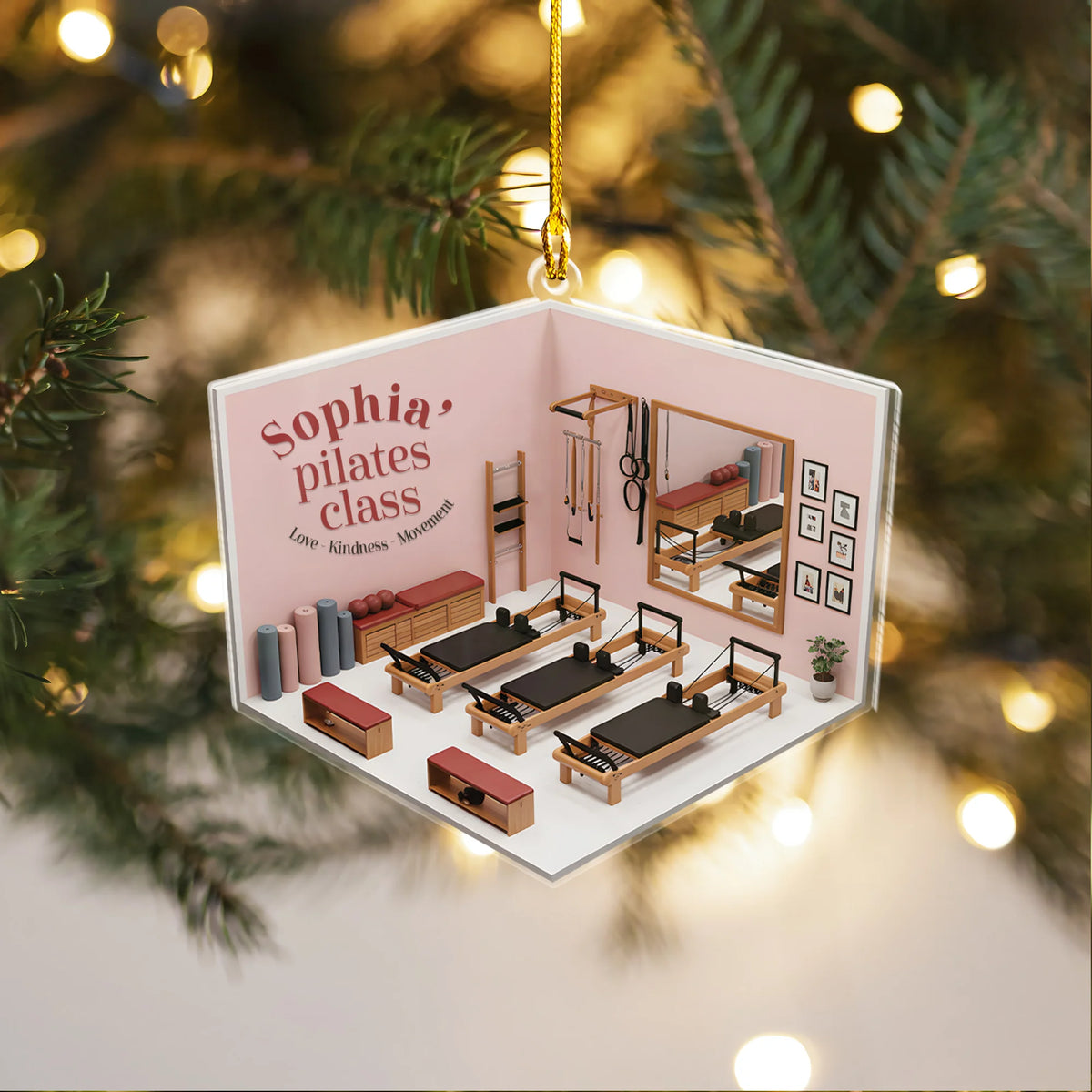 Pilates Class Acrylic Ornament