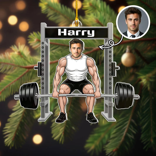 Deadlift Gymer Acrylic Ornament