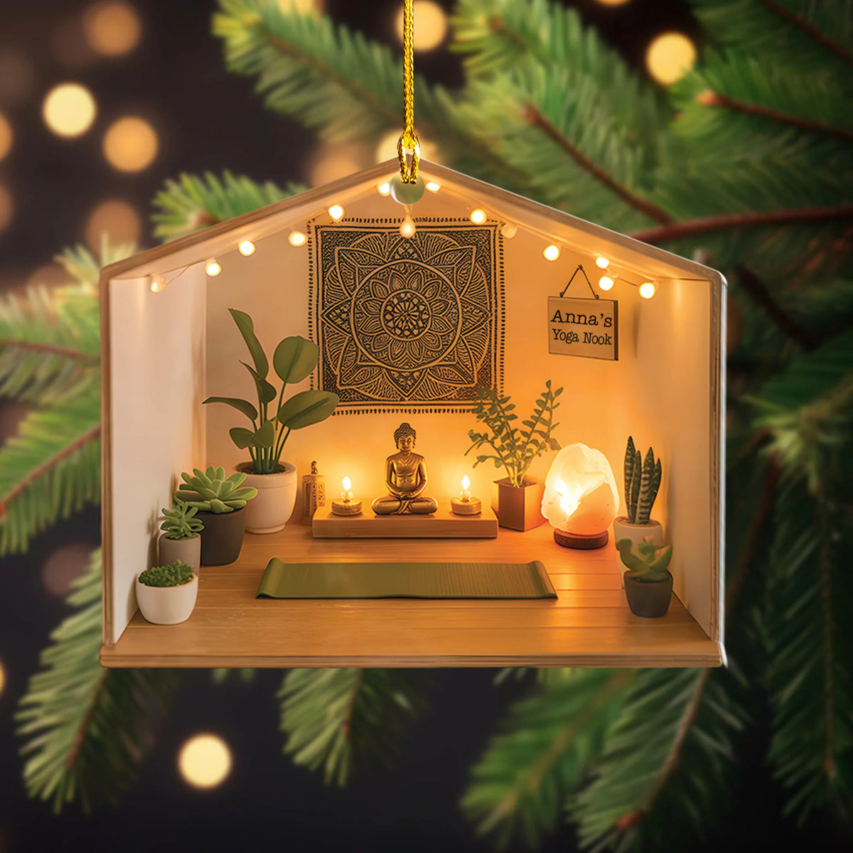 Yoga Nook Acrylic Ornament