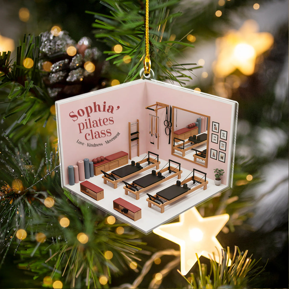 Pilates Class Acrylic Ornament