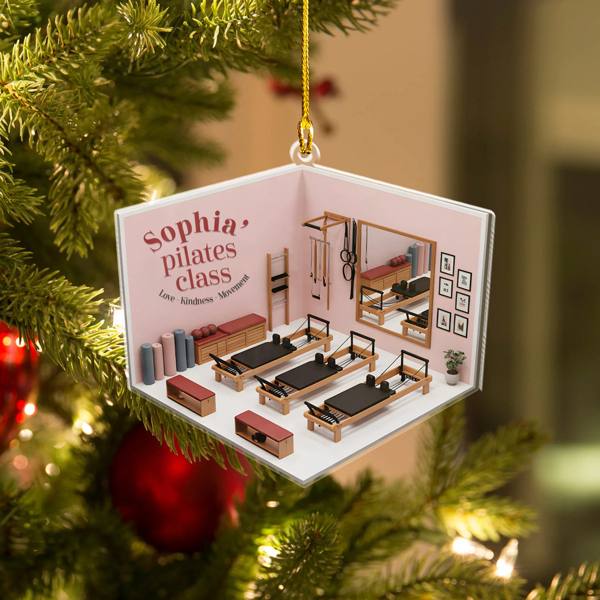 Pilates Class Acrylic Ornament