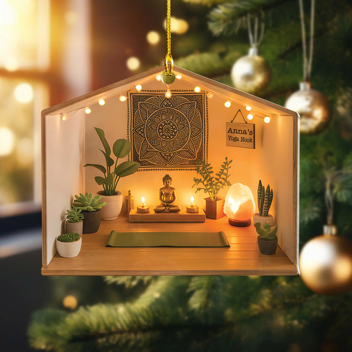 Yoga Nook Acrylic Ornament