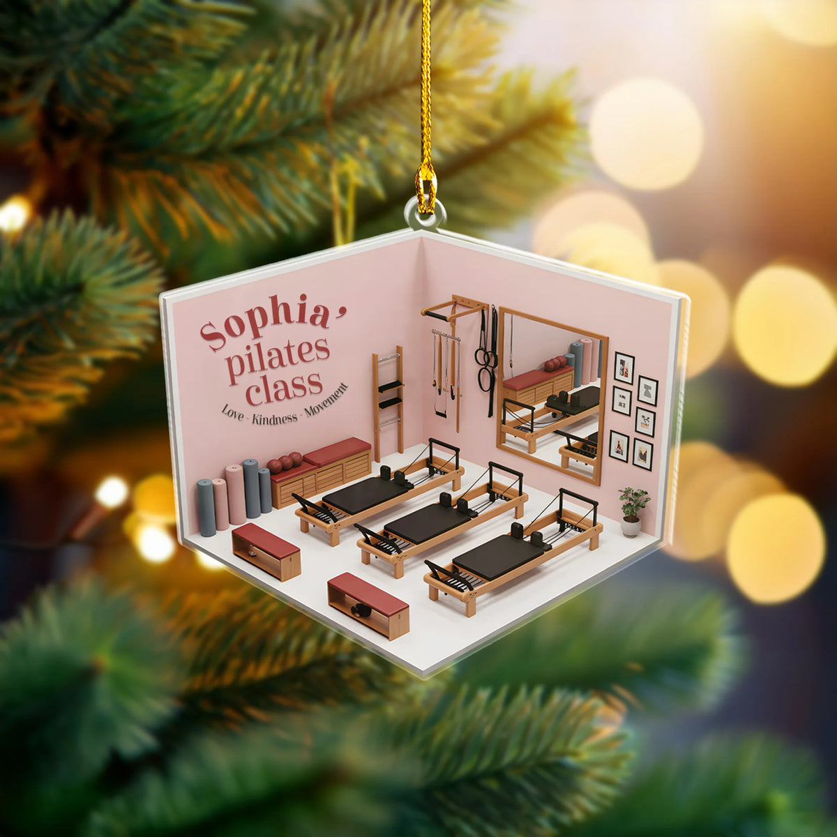 Pilates Class Acrylic Ornament