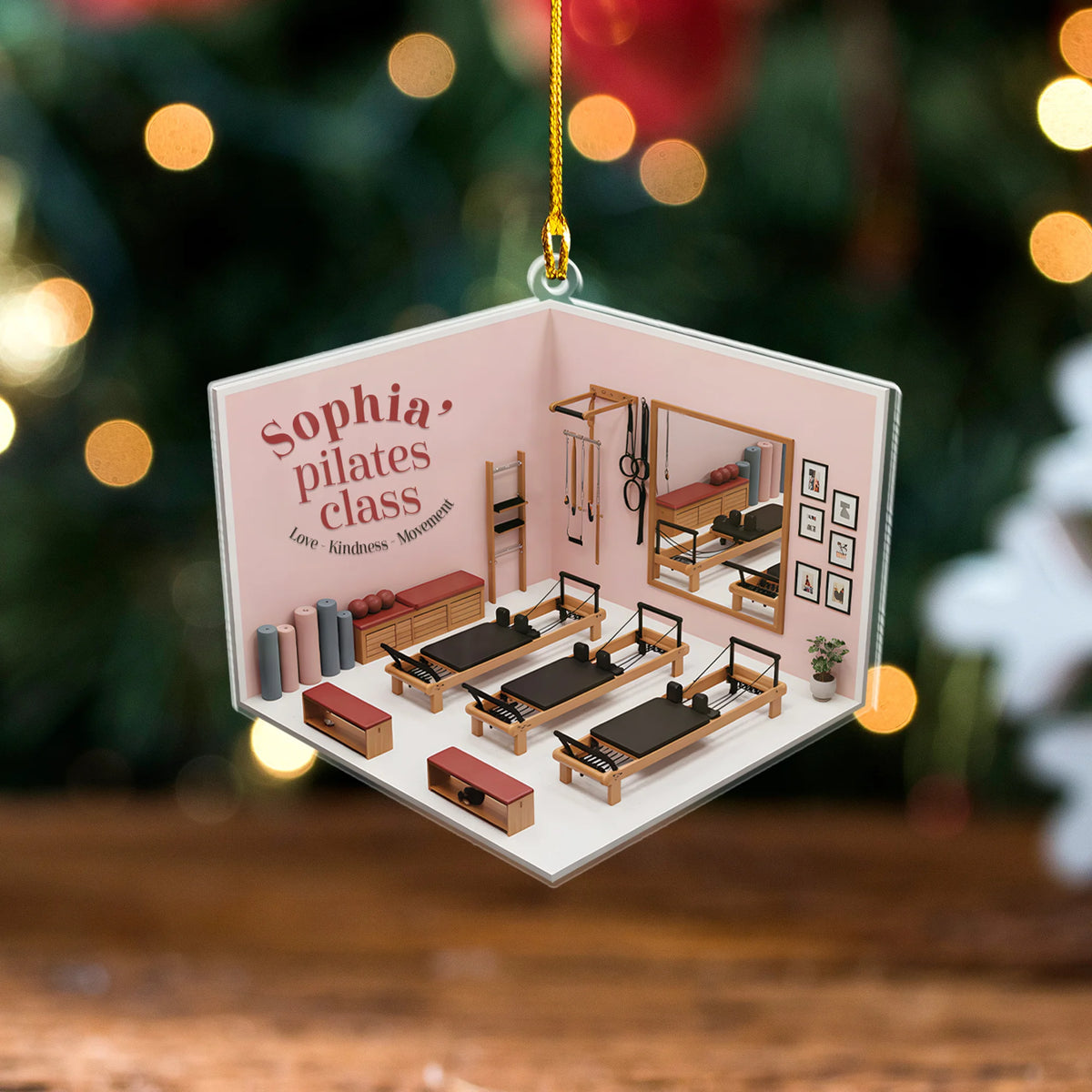 Pilates Class Acrylic Ornament