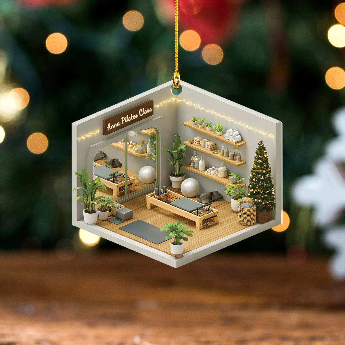 Pilates Room Acrylic Ornament