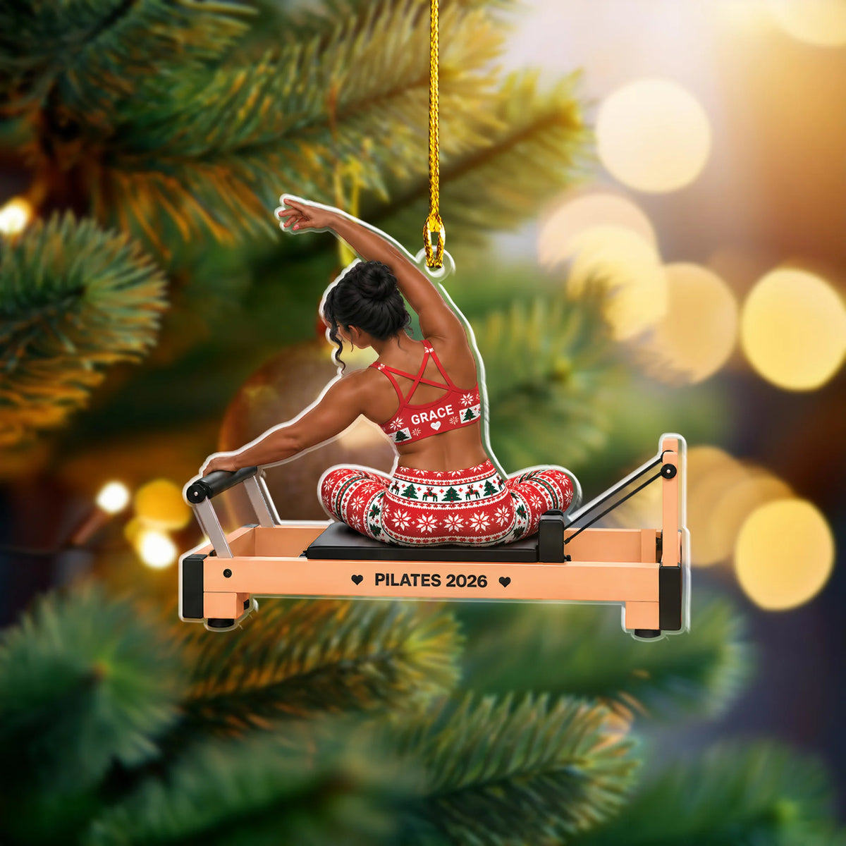 The Mermaid Pose 2D Flat Ornament Option M