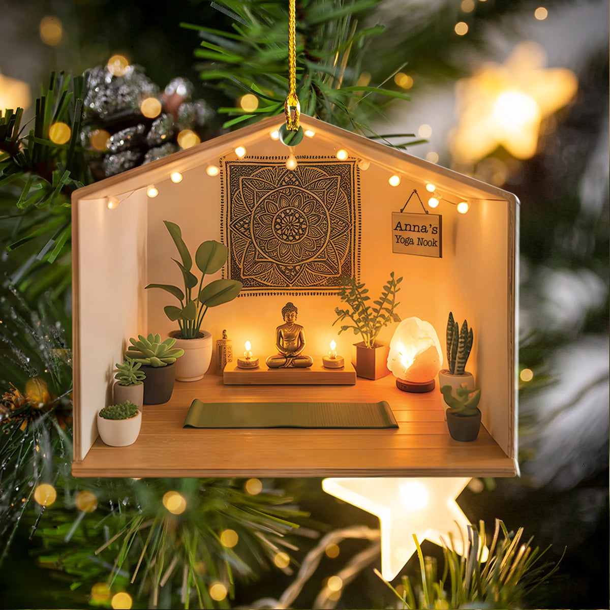 Yoga Nook Acrylic Ornament