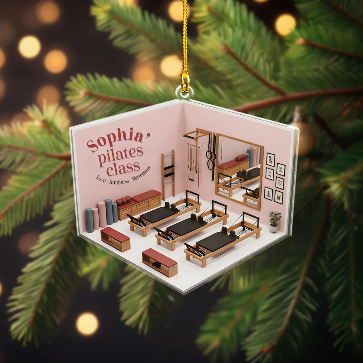 Pilates Class Acrylic Ornament
