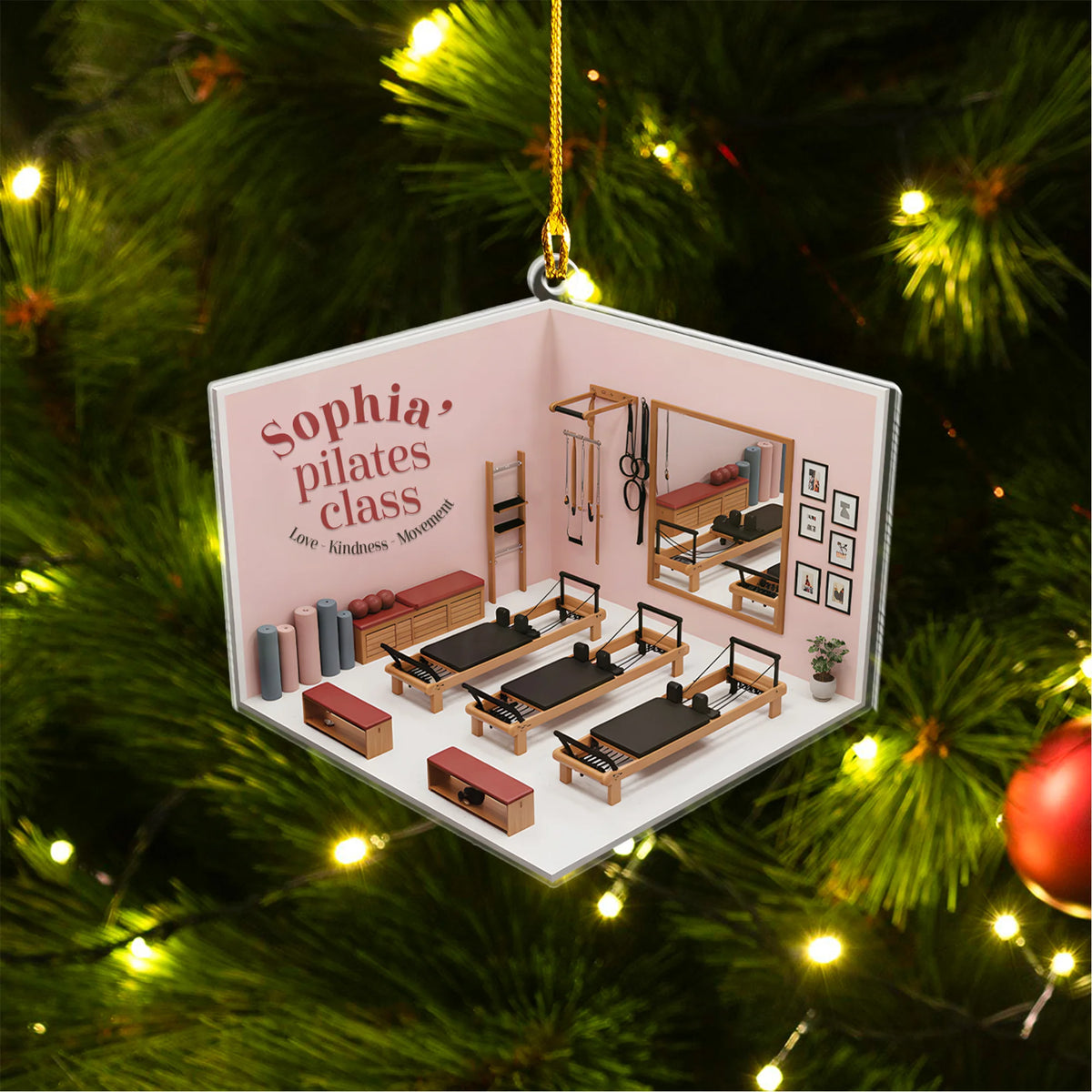 Pilates Class Acrylic Ornament